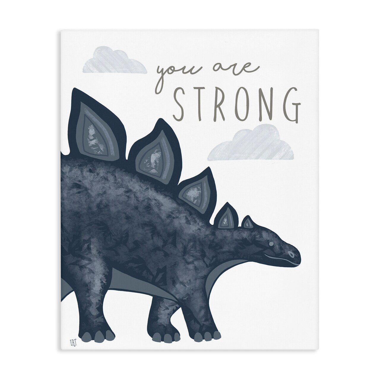 Stupell Industries You Are Strong Dinosaur Canvas, design by Elizabeth Tyndall
